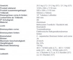 Vmax VX2 EXTREME "ST" E-Scooter bis 55 Km *Reichweite 1.600W max, bis 150 Kg