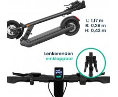 EGRET PRO "FX" mit  48V 500W Motor anthrazit NEU! Lenker Klappbar!