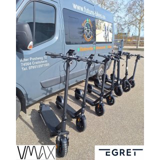 Vmax VX2 GEAR "50 Km" E-Scooter bis 50 Km *Reichweite 1.400W max., bis 130 Kg, 48V 10,4Ah Akku - bis 38% Steigfähigkeit
