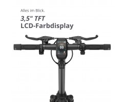 Vmax VX2 GEAR "50 Km" E-Scooter bis 50 Km *Reichweite 1.400W max., bis 130 Kg, 48V 10,4Ah Akku - bis 38% Steigfähigkeit