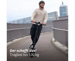 Vmax VX2 GEAR "50 Km" E-Scooter bis 50 Km *Reichweite 1.400W max., bis 130 Kg, 48V 10,4Ah Akku - bis 38% Steigfähigkeit